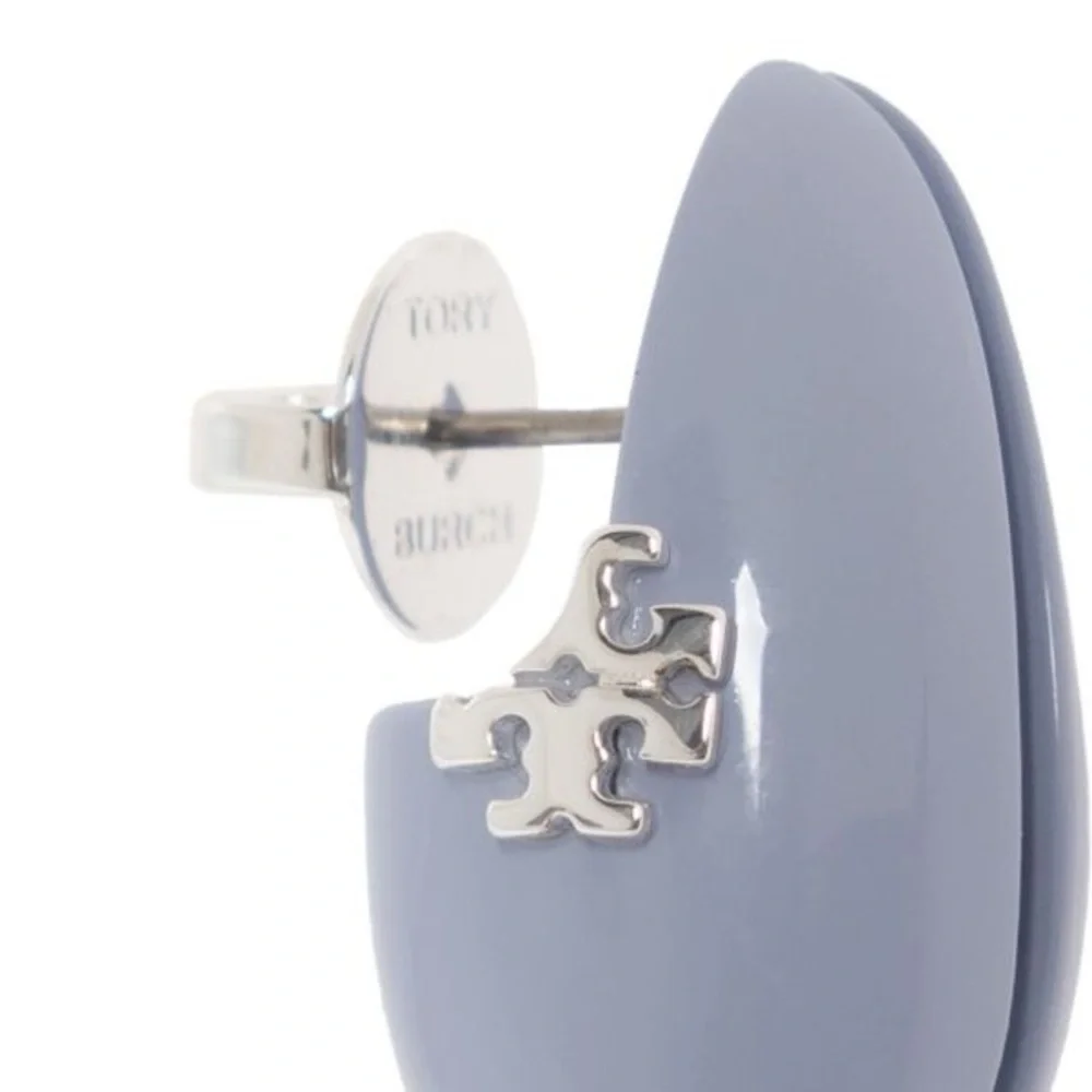 TORY BURCH Small Wave Drop Earrings - Light Blue